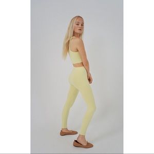 ZARA New Seamless Asymmetrical Top & Leggings Set